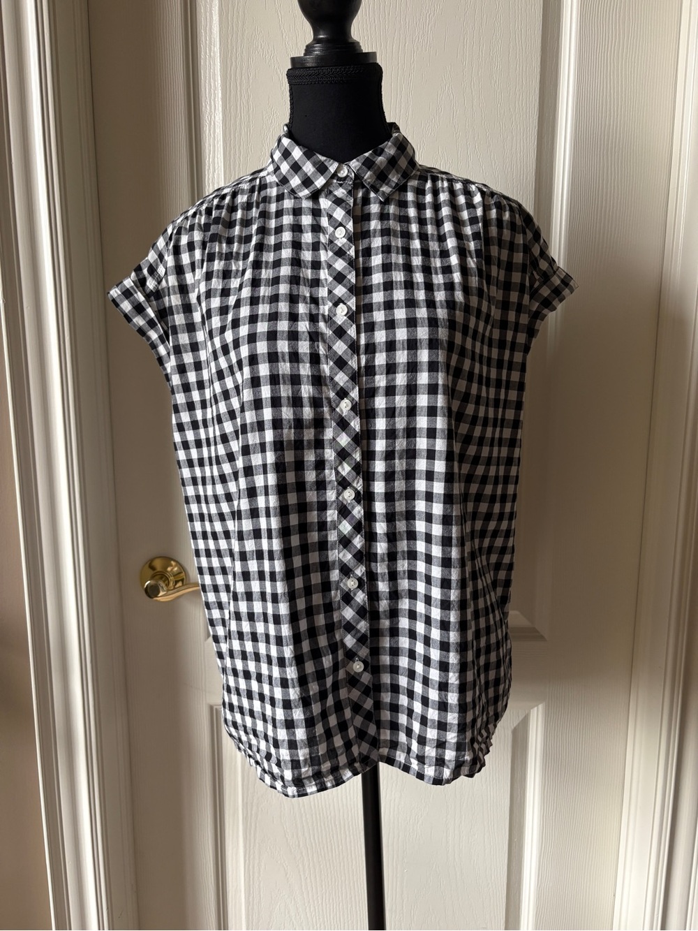 Abound Black and White Gingham Button-Down Shirt